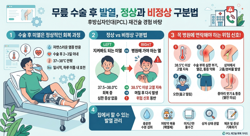무릎 수술 후 발열